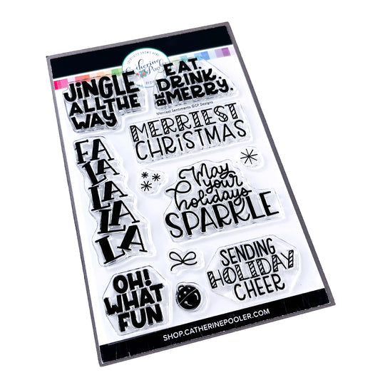 Catherine Pooler Designs - Clear Stamps - Merriest Sentiments