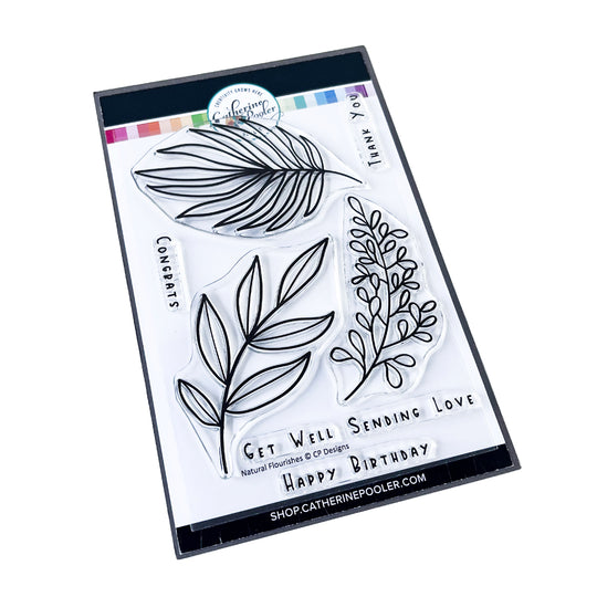 Catherine Pooler Designs - Clear Stamps - Natural Flourishes