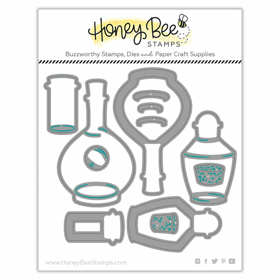 Honey Bee Stamps - Honey Cuts - Perfect Potions Shaker Jars