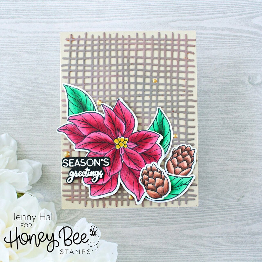 Honey Bee Stamps - Honey Cuts - Burlap A2 Background