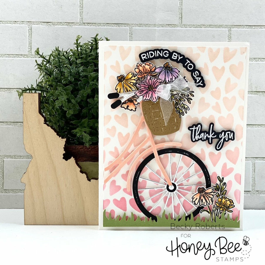 Honey Bee Stamps - Clear Stamps - Riding By