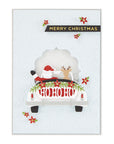 Spellbinders - Sparkling Christmas Collection - D-Lites Dies - Sunday Drive with Santa