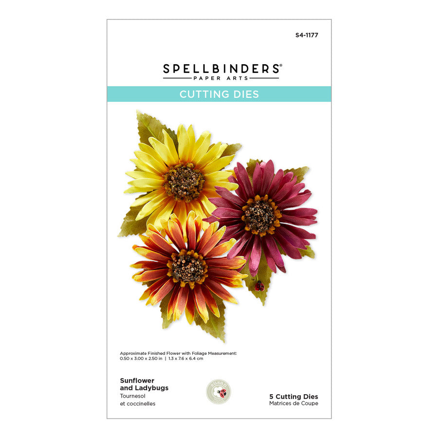 Spellbinders - Garden Favorites Collection - Dies - Sunflower and Ladybugs