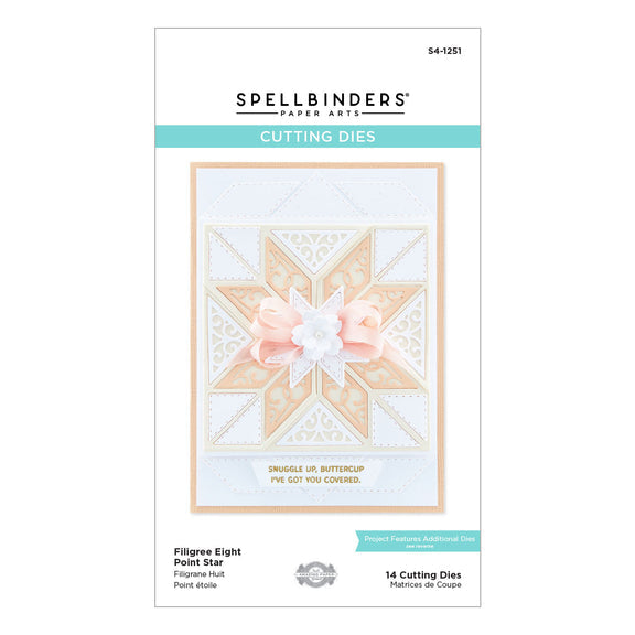 Spellbinders - Home Sweet Quilt Collection - Dies - Filigree Eight Point Star