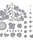 Spellbinders - Floral Reflection Collection - Dies - Floral Reflection