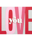 Spellbinders - Be Bold Color Block Collection - Dies - Be Bold Color Block Love You