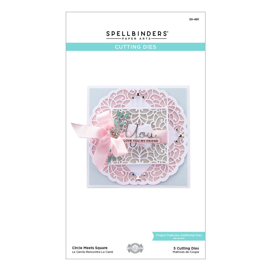Spellbinders - Classically Becca Collection - Dies - Circle Meets Square