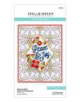 Spellbinders - Stitchmas Christmas Collection - Dies - Stitched Petal Diamond Background
