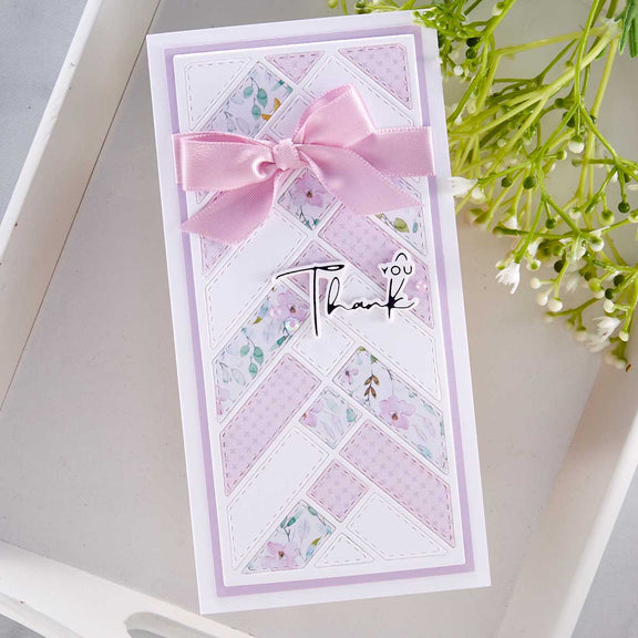Spellbinders - Home Sweet Quilt Collection - Dies - French Braid and Hexagon Panels
