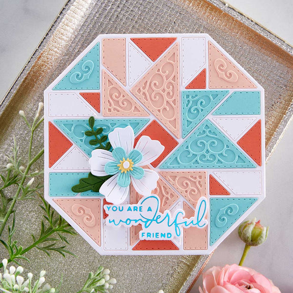 Spellbinders - Home Sweet Quilt Collection - Dies - Layered Windmill