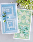 Spellbinders - Home Sweet Quilt Collection - Dies - Log Cabin and Flower Mini Quilts