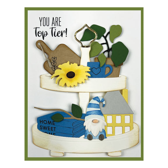 Spellbinders - Becky's Tiered Tray Collection - Dies - Tiered Tray Décor