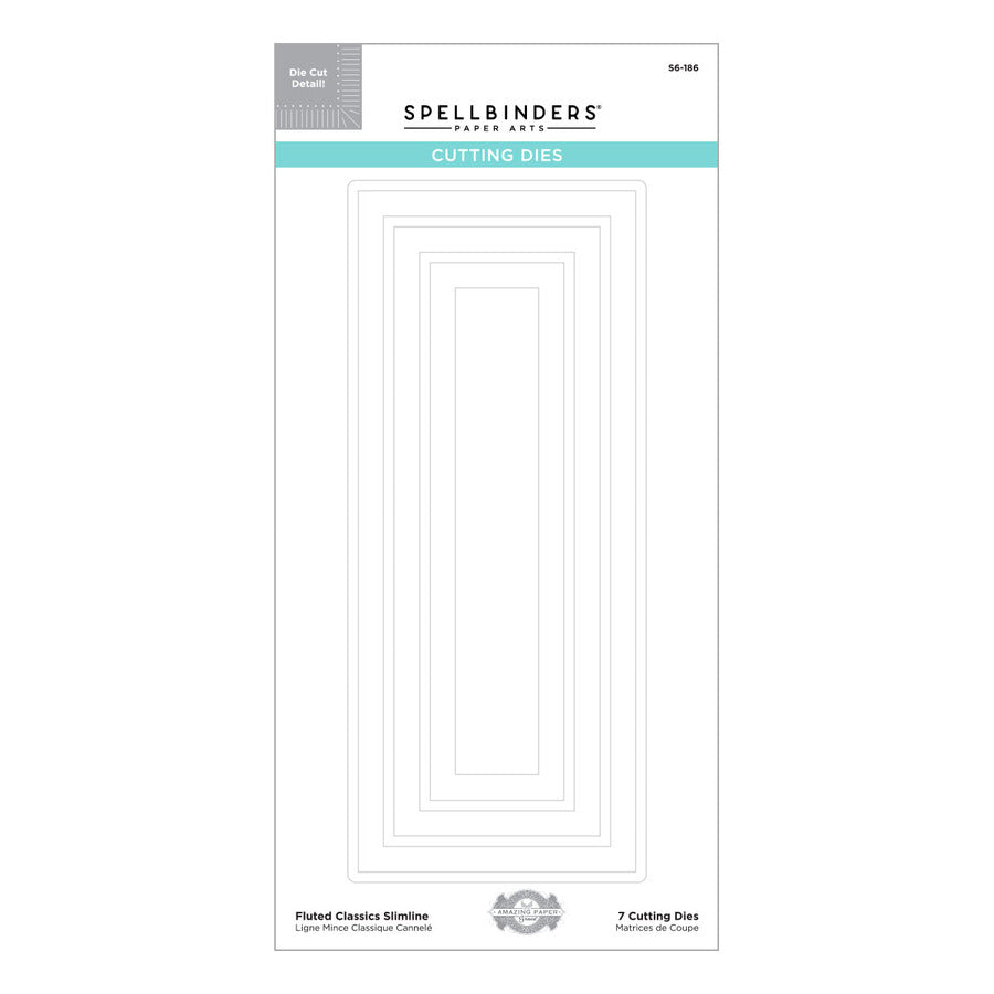 Spellbinders - Fluted Classics Collection - Dies - Fluted Classics Slimline