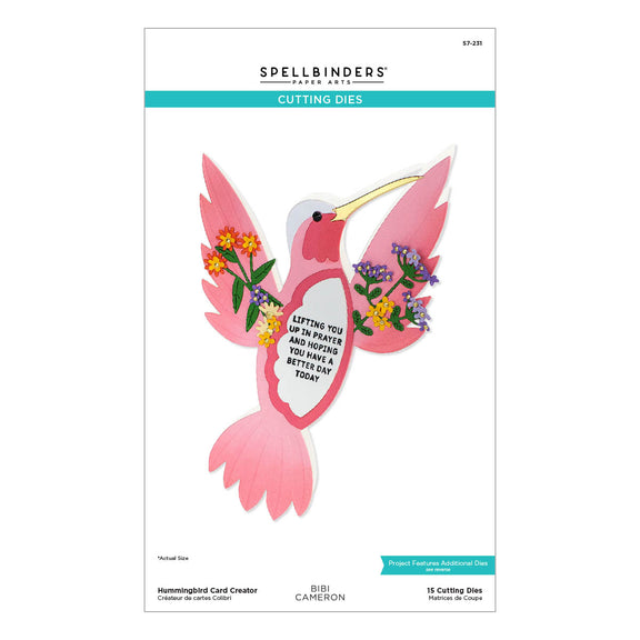 Spellbinders - Bibi's Hummingbirds Collection - Dies - Hummingbird Card Creator