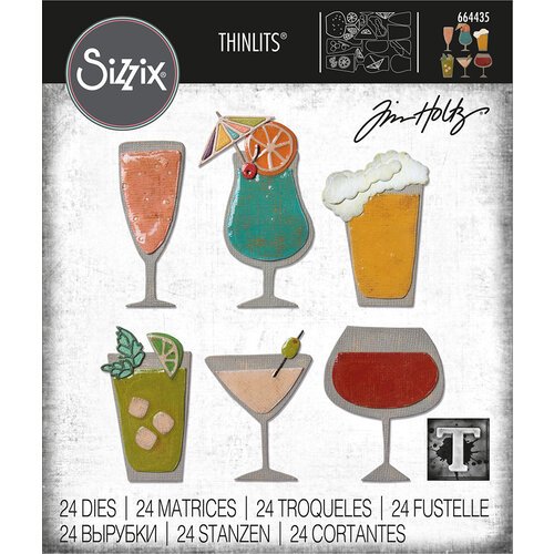 Sizzix - Tim Holtz - Thinlits Dies - Happy Hour