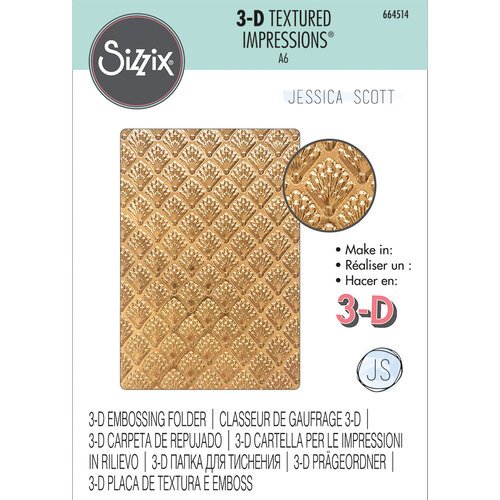 Sizzix - 3-D Textured Impressions Embossing Folder - Shells