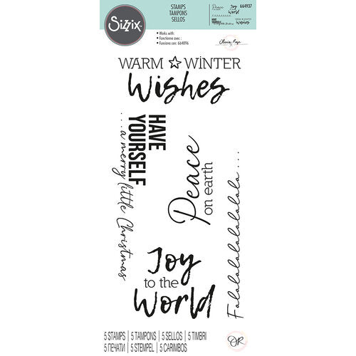 Sizzix - Clear Stamps - Festive Sentiments #1
