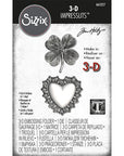 Sizzix - Tim Holtz - 3-D Impresslits Embossing Folder - Lucky Love