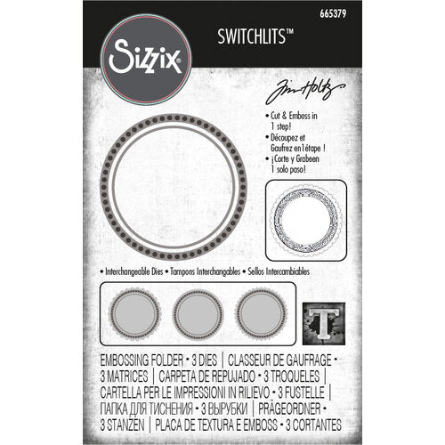Sizzix - Tim Holtz - Switchlits Embossing Folder - Seal