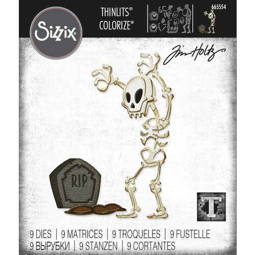 Sizzix - Tim Holtz - Thinlits Dies - Mr. Bones, Colorize