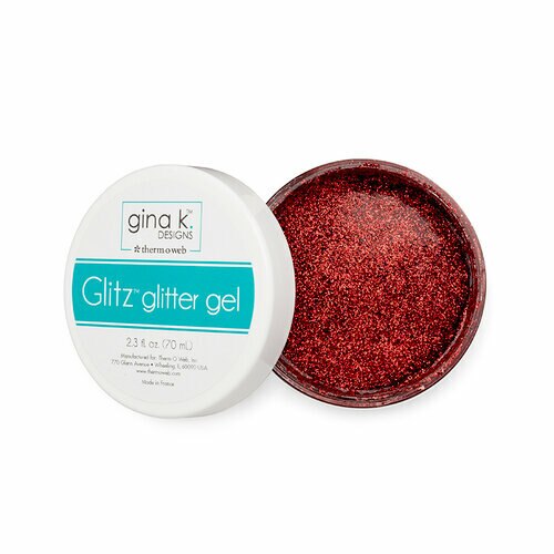 Gina K. Designs - Glitz Glitter Gel - Red Velvet