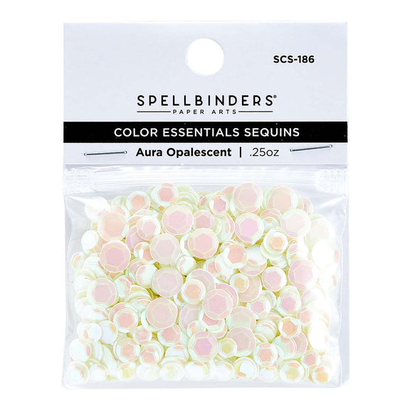 Spellbinders - Card Shoppe Essentials - Color Essentials Sequins - Aura Opalescent