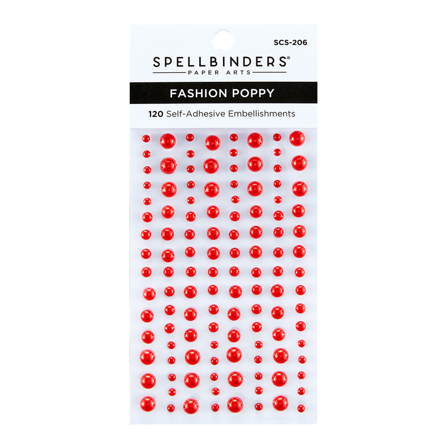 Spellbinders - Color Essentials Pearl Dots - Fashion Poppy
