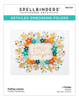 Spellbinders - Fall Traditions Collection - Embossing Folder - Falling Leaves