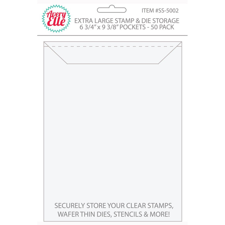 Avery Elle - Stamp Storage Pockets - Extra Large, 50 pk