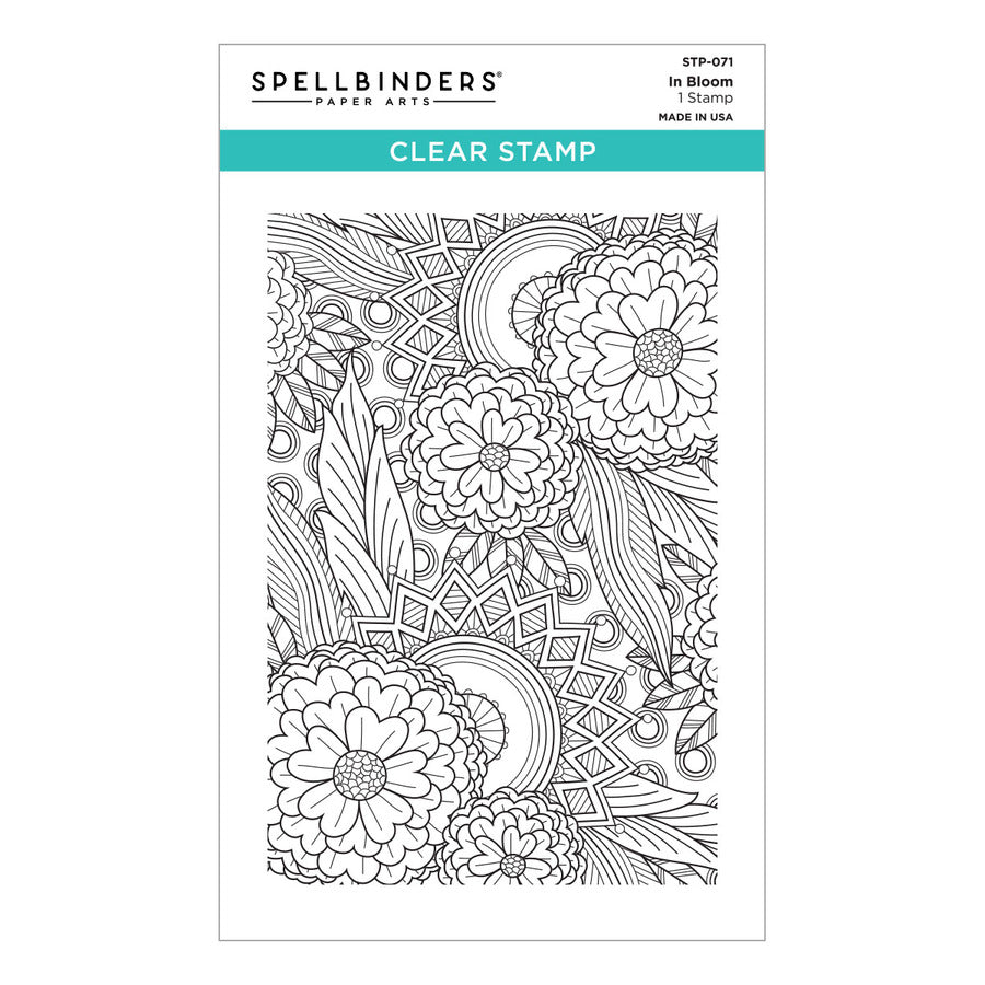 Spellbinders - The Cardmaker III Collection - Clear Stamps - In Bloom
