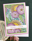 Spellbinders - The Cardmaker III Collection - Clear Stamps - In Bloom
