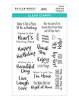Spellbinders - Becky's Tiered Tray Collection - Clear Stamps - Tiered Tray Sentiments