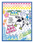 Stampendous - FransFormer Fun - Clear Stamps - Geo Prints