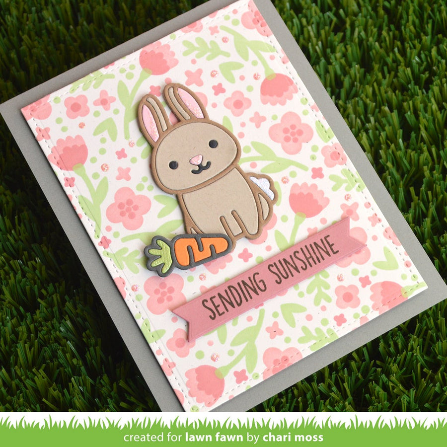 Lawn Fawn - Stencils - Spring Blossoms Background