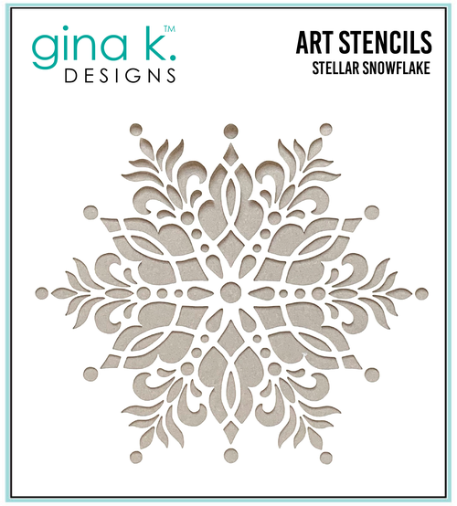 Gina K. Designs - Stencils - Stellar Snowflake