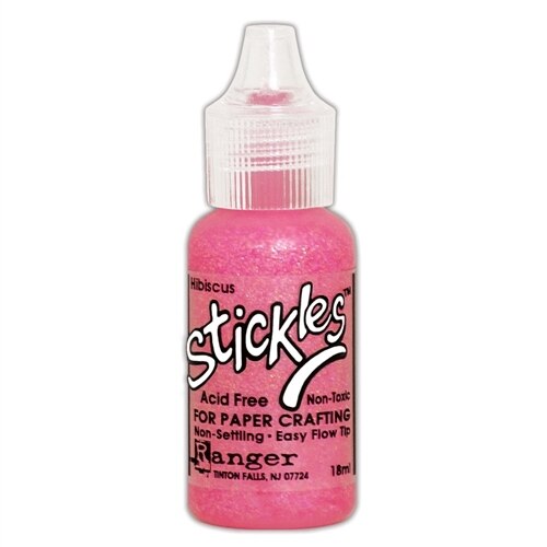 Ranger Ink - Stickles Glitter Glue - Hibiscus