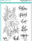 Gina K. Designs - Clear Stamps - Succulent Spray