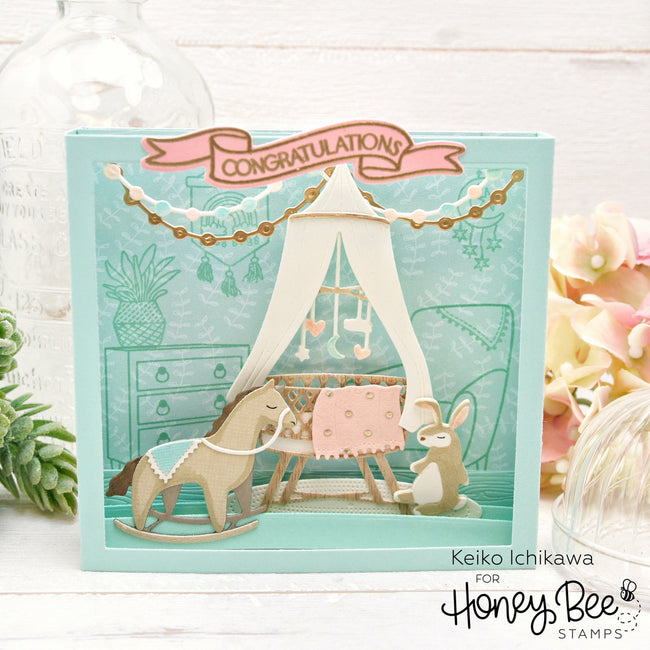Honey Bee Stamps - Clear Stamps - Sweet Nursery