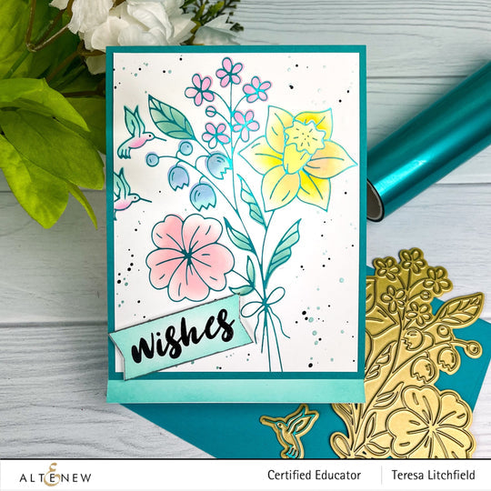 Altenew - Hot Foil Plate - Morning Blooms
