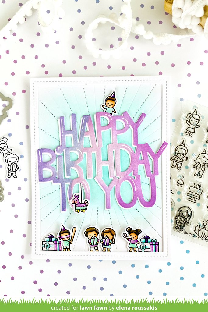 Lawn Fawn - Clear Stamps - Tiny Birthday Friends