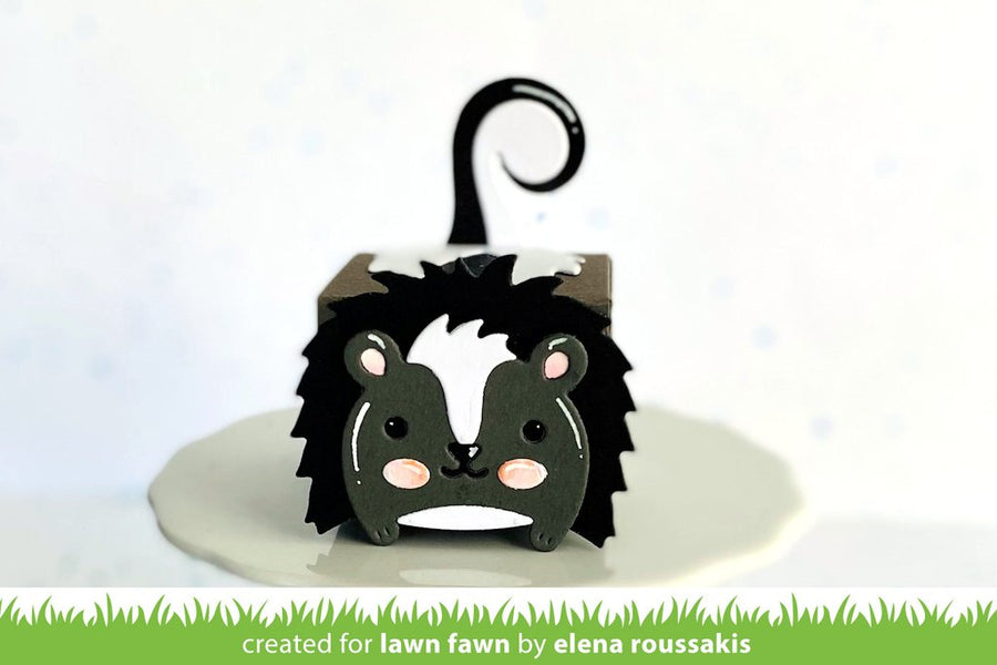 Lawn Fawn - Lawn Cuts - Tiny Gift Box Skunk Add-On