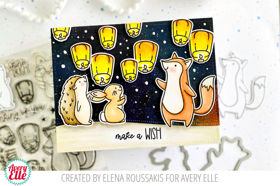 Avery Elle - Clear Stamps - Floating Lanterns
