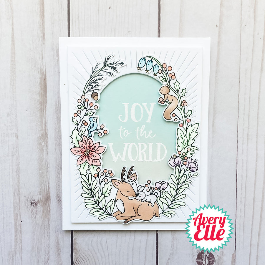 Avery Elle - Clear Stamps - Peaceful Frame