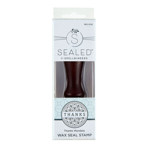 Spellbinders - Sealed by Spellbinders Collection - Wax Seal Stamp - Thanks Mandala