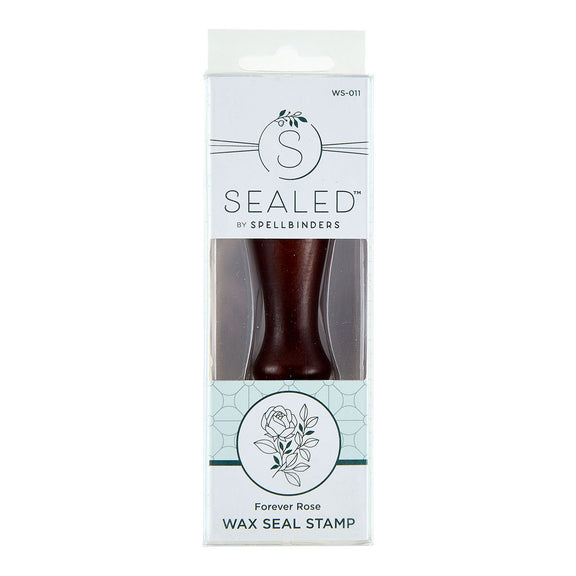 Spellbinders - Sealed by Spellbinders Collection - Wax Seal Stamp - Forever Rose