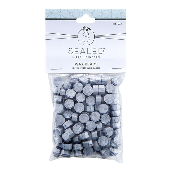 Spellbinders - Sealed by Spellbinders Collection - Wax Beads - Silver