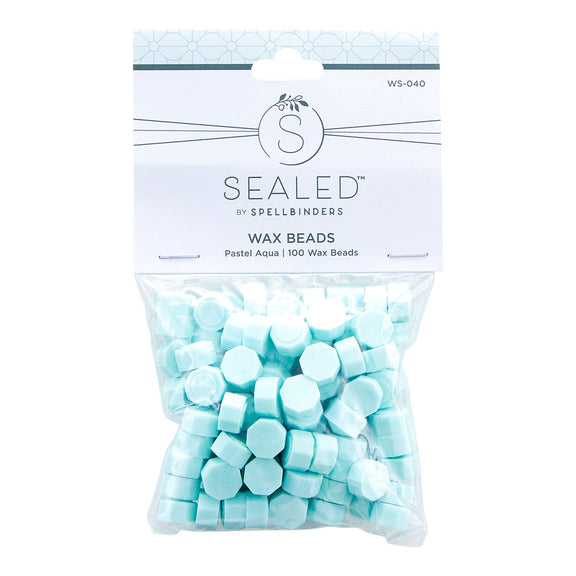 Spellbinders - Sealed by Spellbinders Collection - Wax Beads - Pastel Aqua