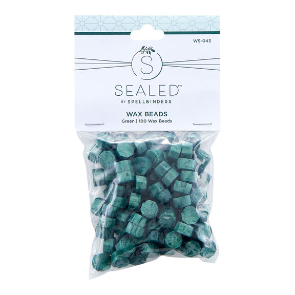 Spellbinders - Sealed by Spellbinders Collection - Wax Beads - Green