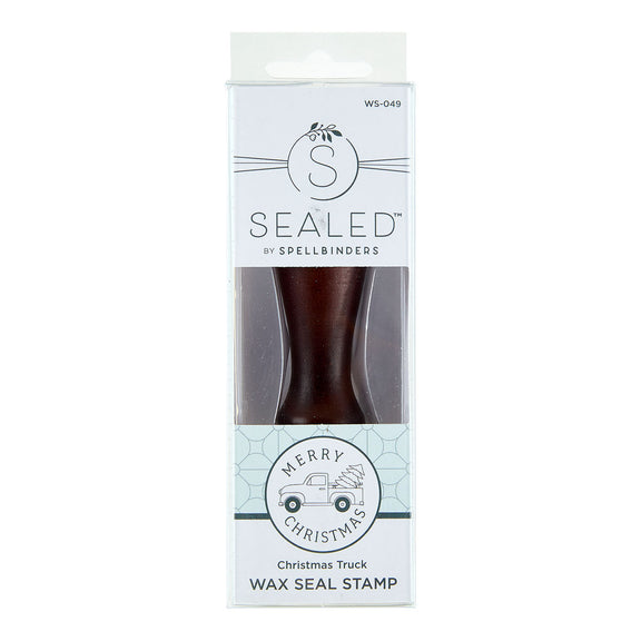Spellbinders - Sealed for the Holidays Collection - Wax Seal Stamp - Christmas Truck