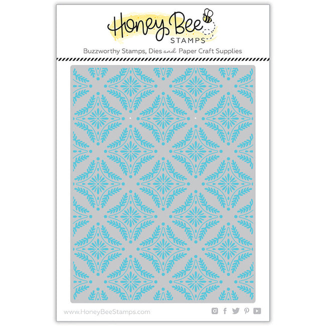Honey Bee Stamps - Hot Foil Plate - Winter Gems A2 Cover Plate
